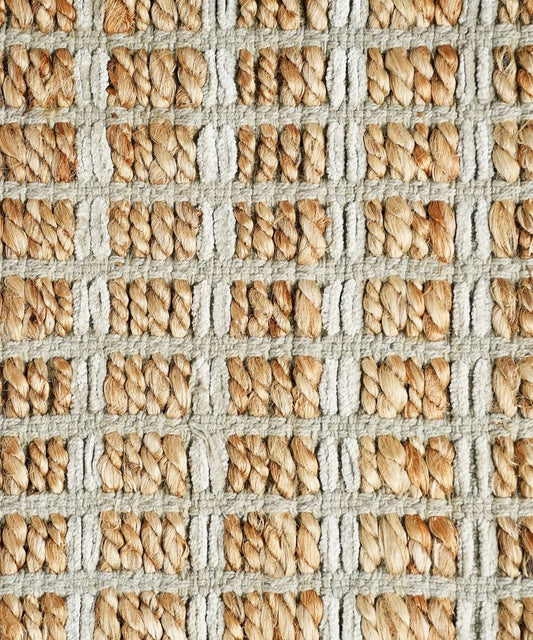 5' X 8' Natural Jute Hand Woven Area Rug