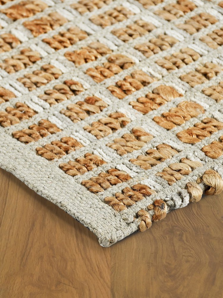 5' X 8' Natural Jute Hand Woven Area Rug