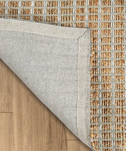 5' X 8' Natural Jute Hand Woven Area Rug