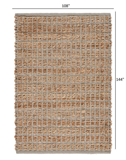 5' X 8' Natural Jute Hand Woven Area Rug