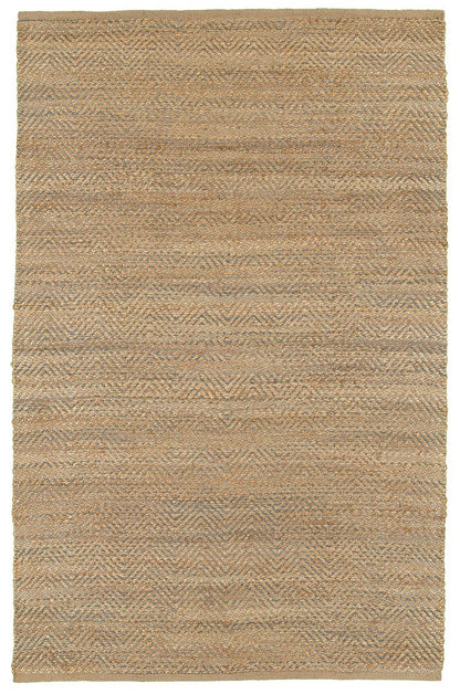 5' X 8' Natural Jute Hand Woven Area Rug