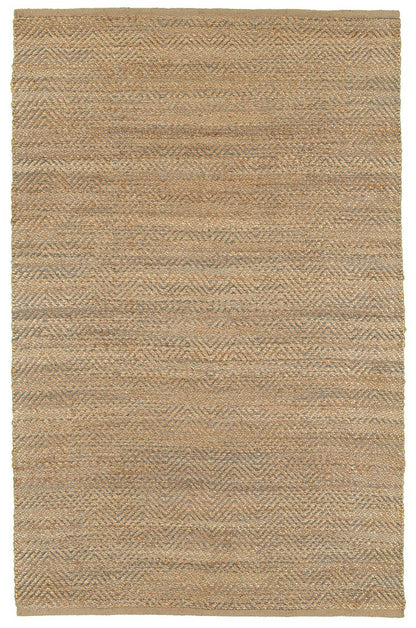 5' X 8' Natural Jute Hand Woven Area Rug