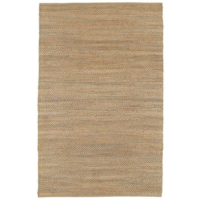 5' X 8' Natural Jute Hand Woven Area Rug