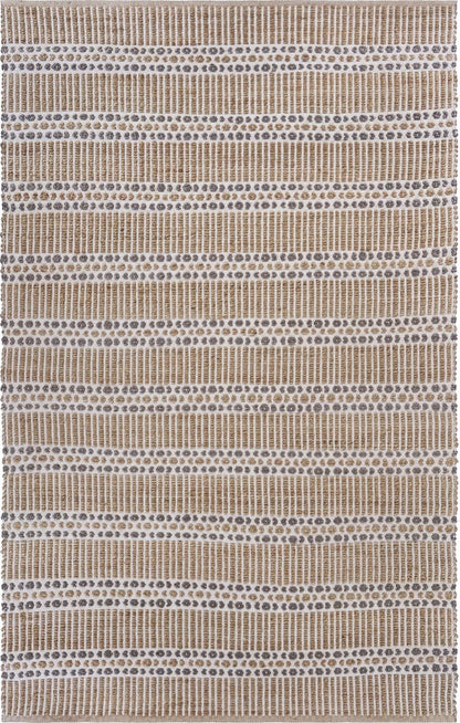 5' X 8' Natural Hand Woven Area Rug