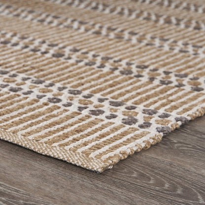 5' X 8' Natural Hand Woven Area Rug