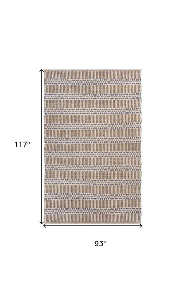 5' X 8' Natural Hand Woven Area Rug