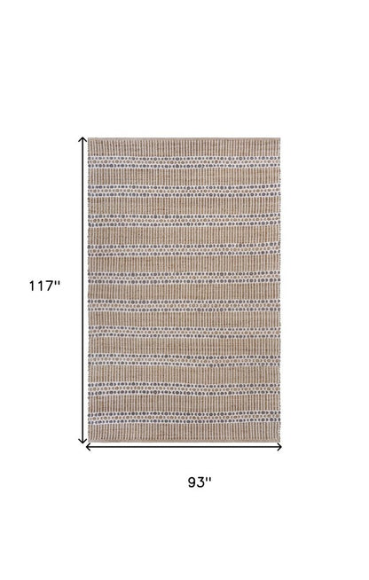 5' X 8' Natural Hand Woven Area Rug