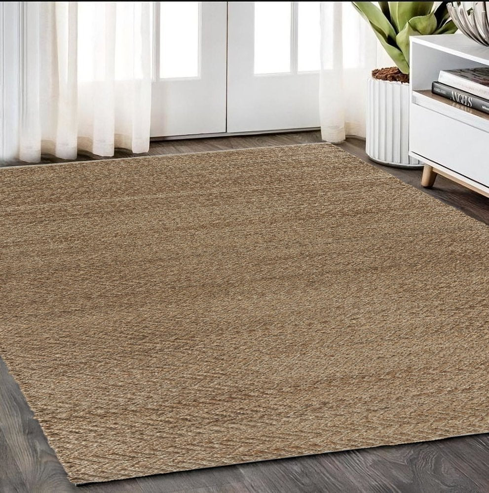 8' X 10' Natural Jute Hand Woven Area Rug
