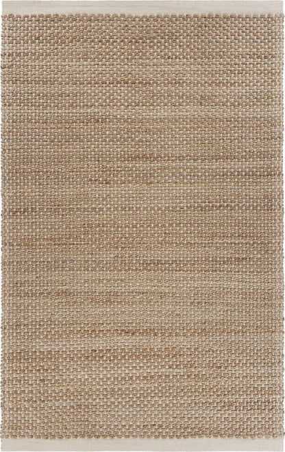 9' X 12' Tan Hand Loomed Area Rug