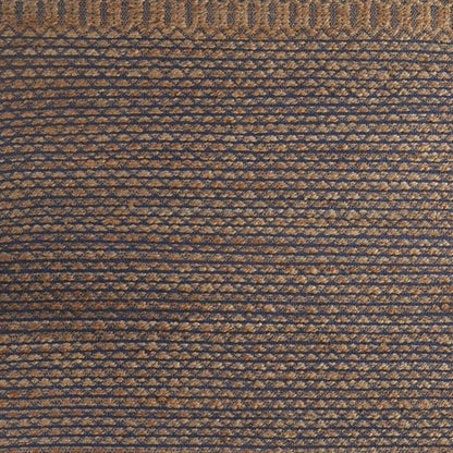 8' X 10' Tan and Blue Detailed Lattice Area Rug