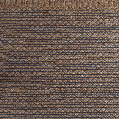 8' X 10' Tan and Blue Detailed Lattice Area Rug