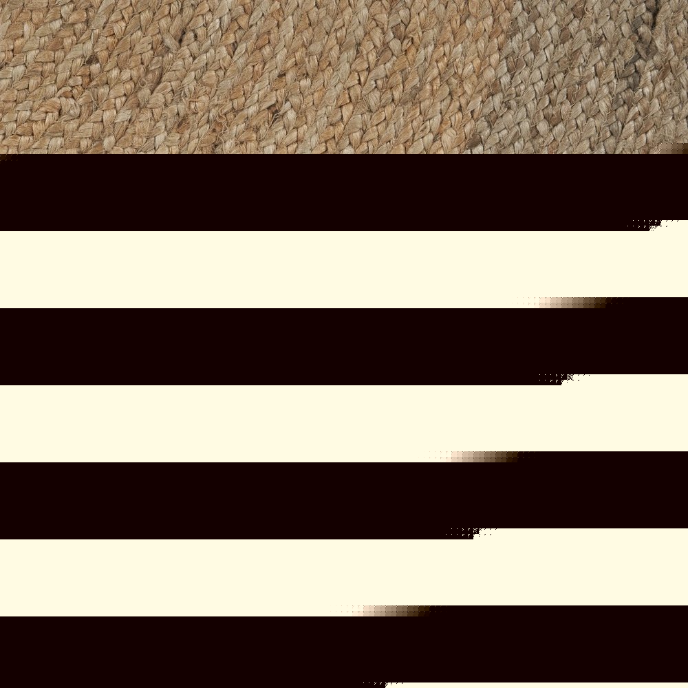 7' X 9' Natural Jute Hand Braided Oval Rug