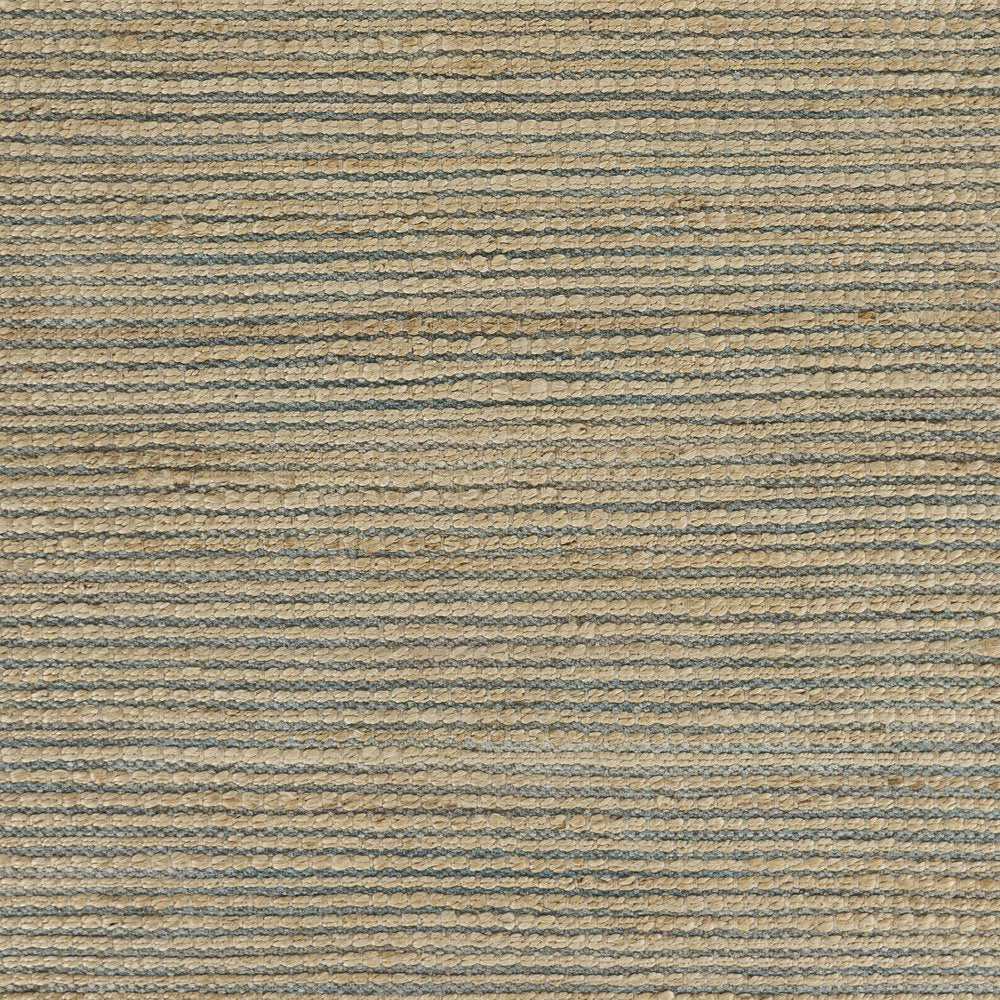 5' X 8' Tan and Blue Undertone Striated Area Rug