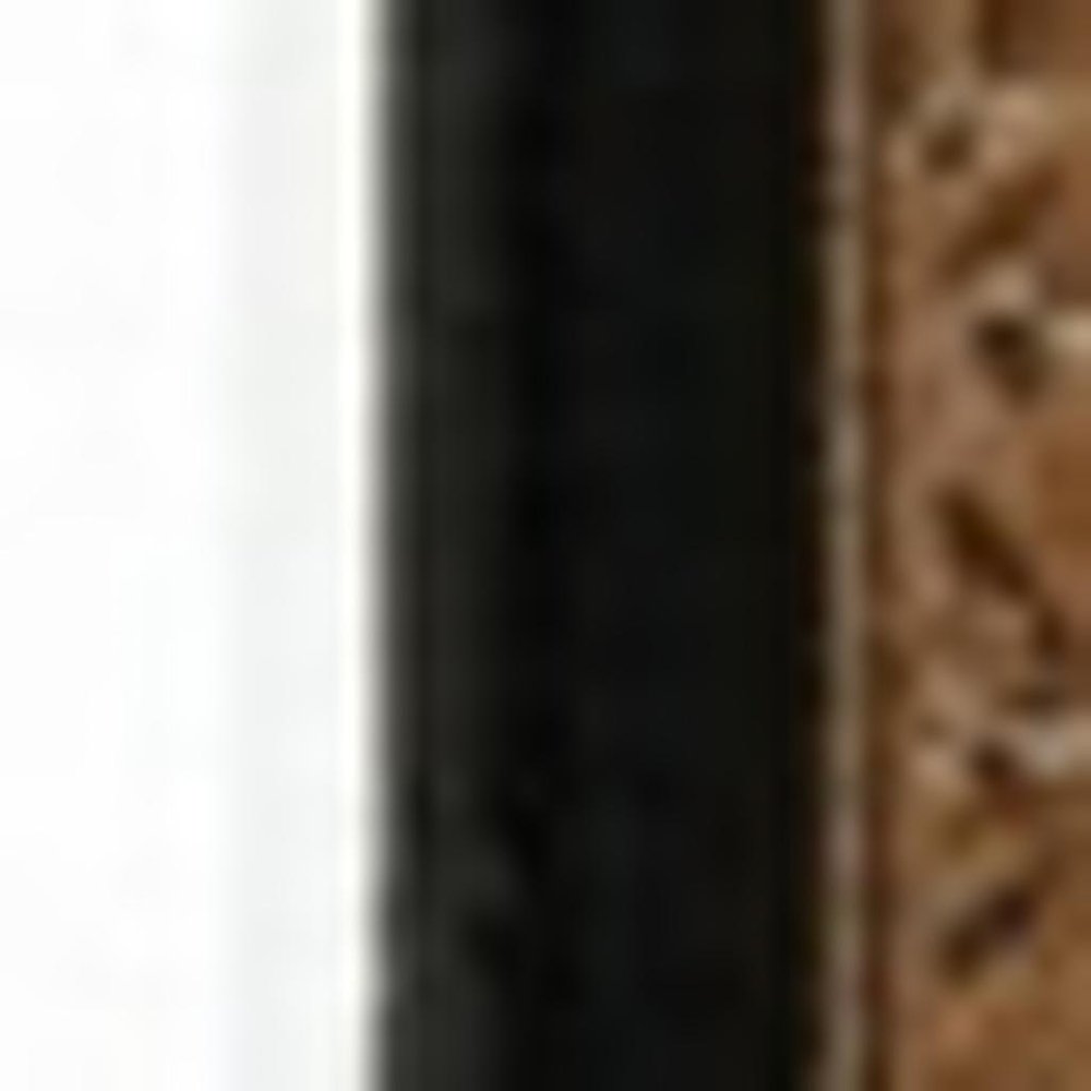 10' Black And Ivory Oriental Runner Rug