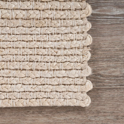 9' X 12' Natural Bleached Contemporary Area Rug