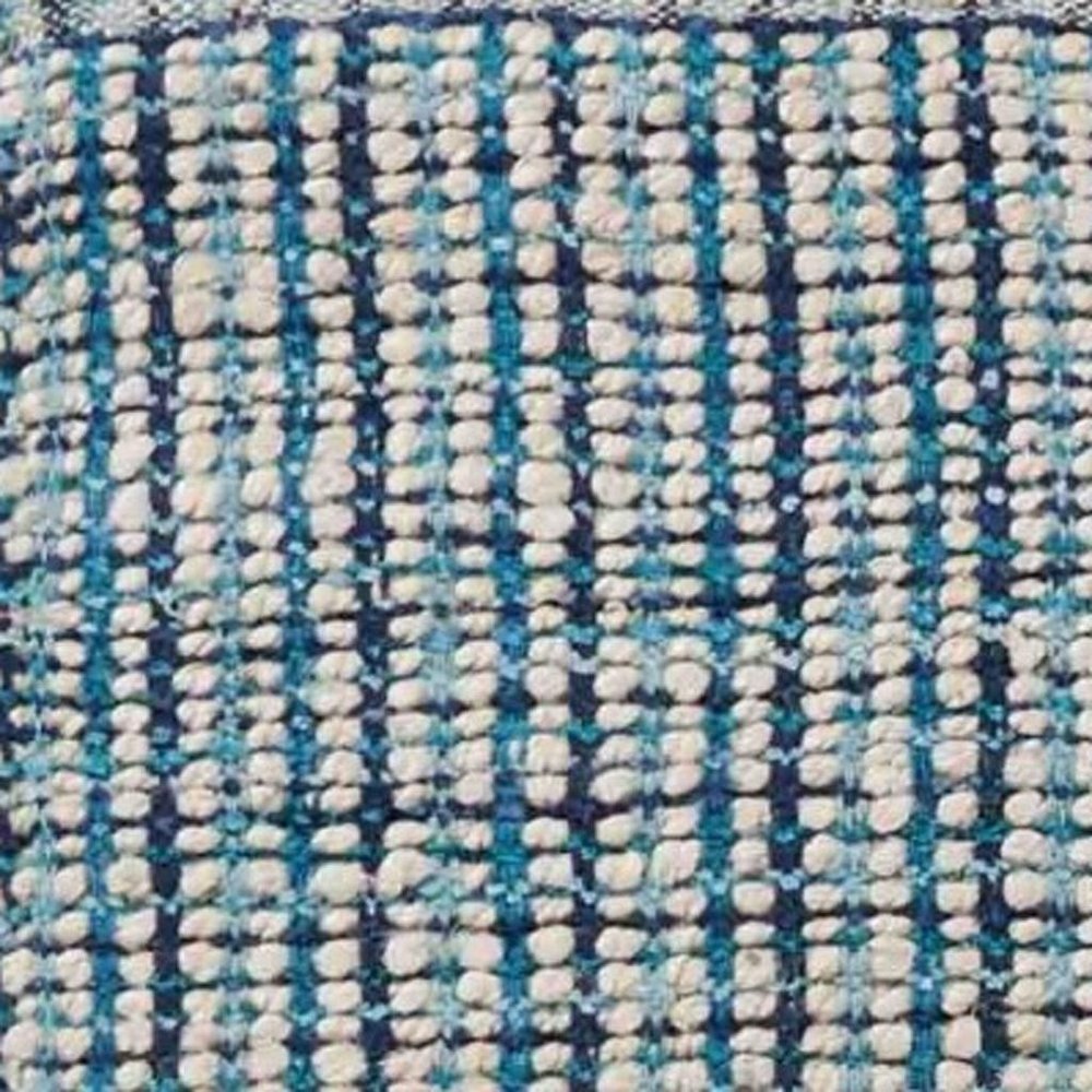 5' X 8' Classic Blue Jute Area Rug