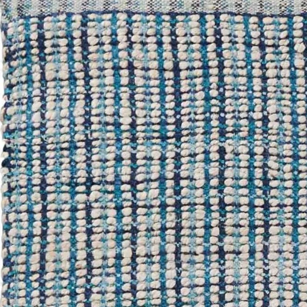 5' X 8' Classic Blue Jute Area Rug