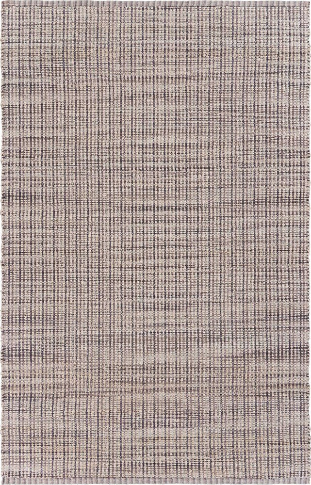 5' X 8' Brown and Beige Toned Jute Area Rug