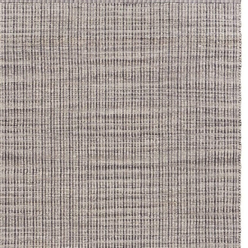 5' X 8' Brown and Beige Toned Jute Area Rug