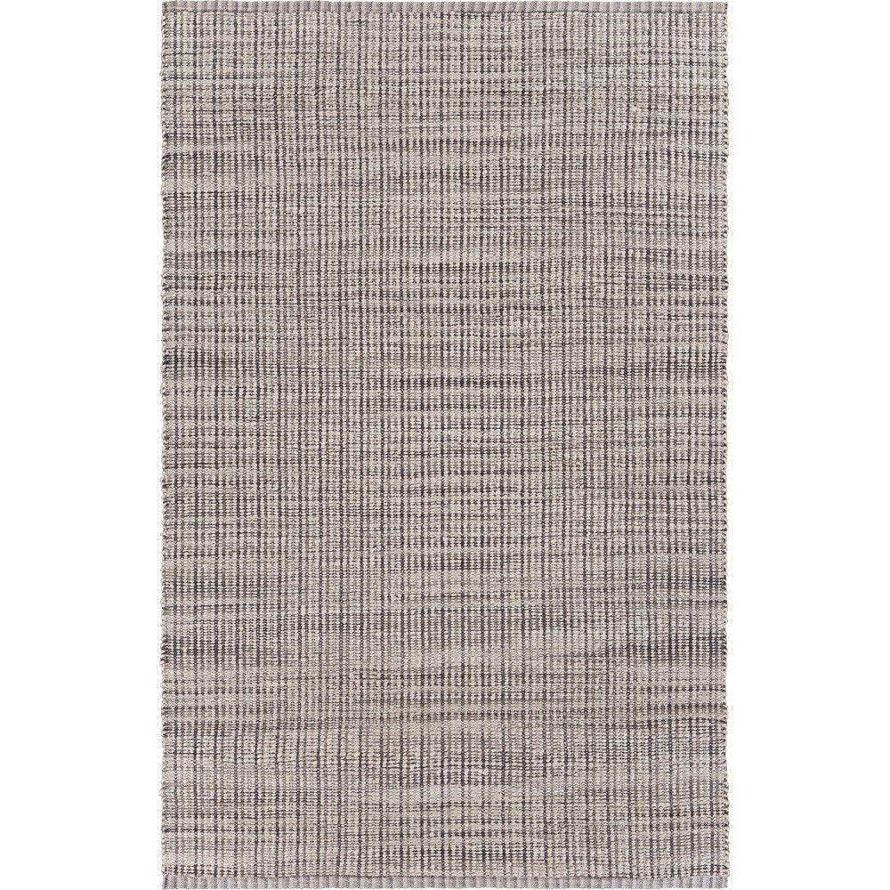 5' X 8' Brown and Beige Toned Jute Area Rug