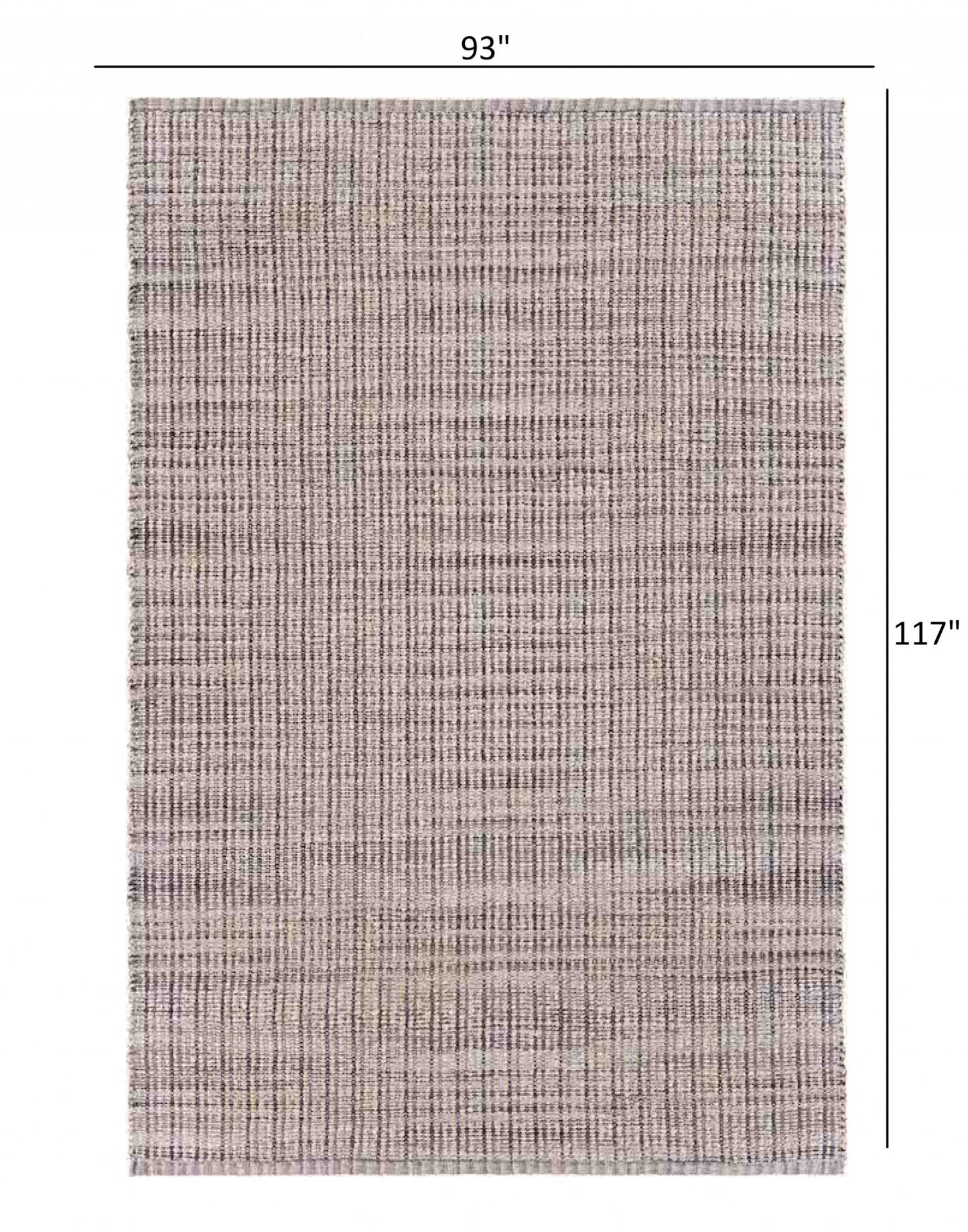 8' X 10' Brown and Beige Toned Jute Area Rug