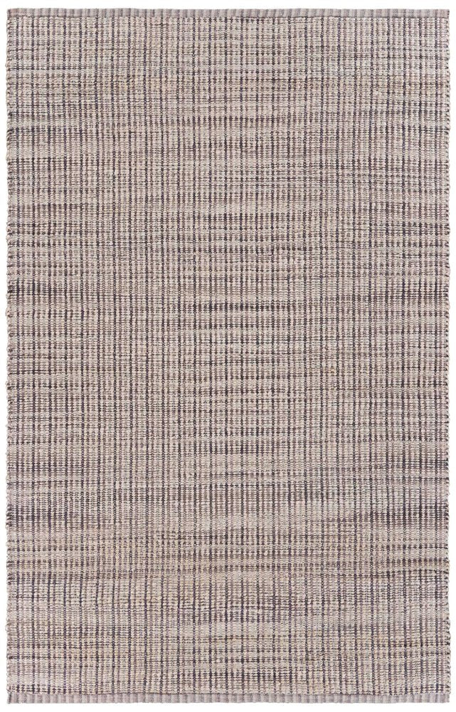 5' X 8' Brown and Beige Toned Jute Area Rug