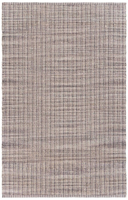 5' X 8' Brown and Beige Toned Jute Area Rug