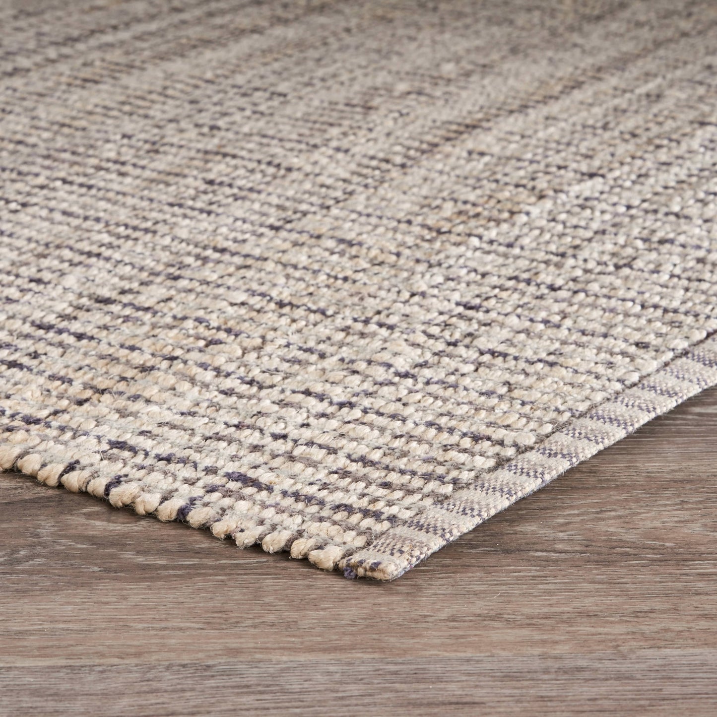 8' X 10' Brown and Beige Toned Jute Area Rug