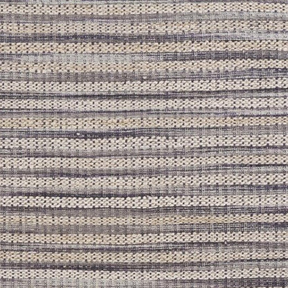 8' X 10' Brown and Gray Striped Area Rug