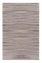 8' X 10' Brown and Gray Striped Area Rug