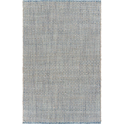 8' X 10' Blue and Beige Toned Area Rug