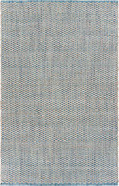 8' X 10' Blue and Beige Toned Area Rug