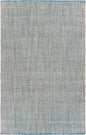8' X 10' Blue and Beige Toned Area Rug