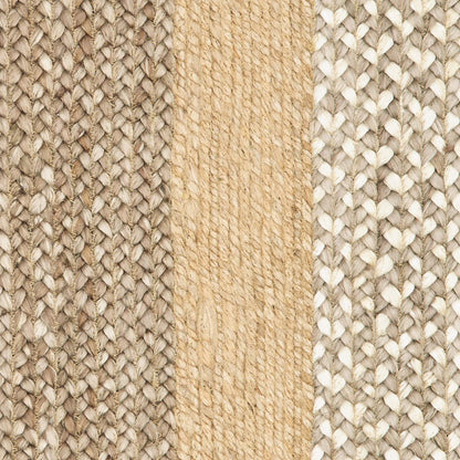 4' X 6' Tan and Beige Bordered Area Rug