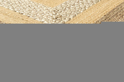 4' X 6' Tan and Beige Bordered Area Rug