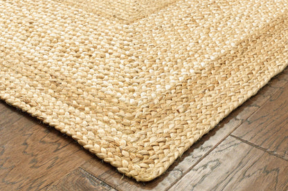 8' X 10' Classic Tan Bordered Area Rug