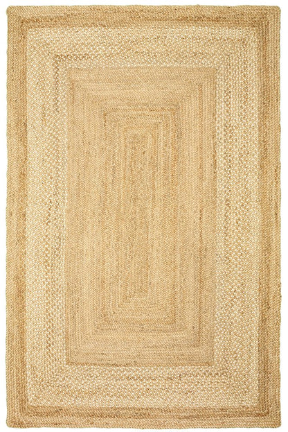 5' X 8' Classic Tan Bordered Area Rug