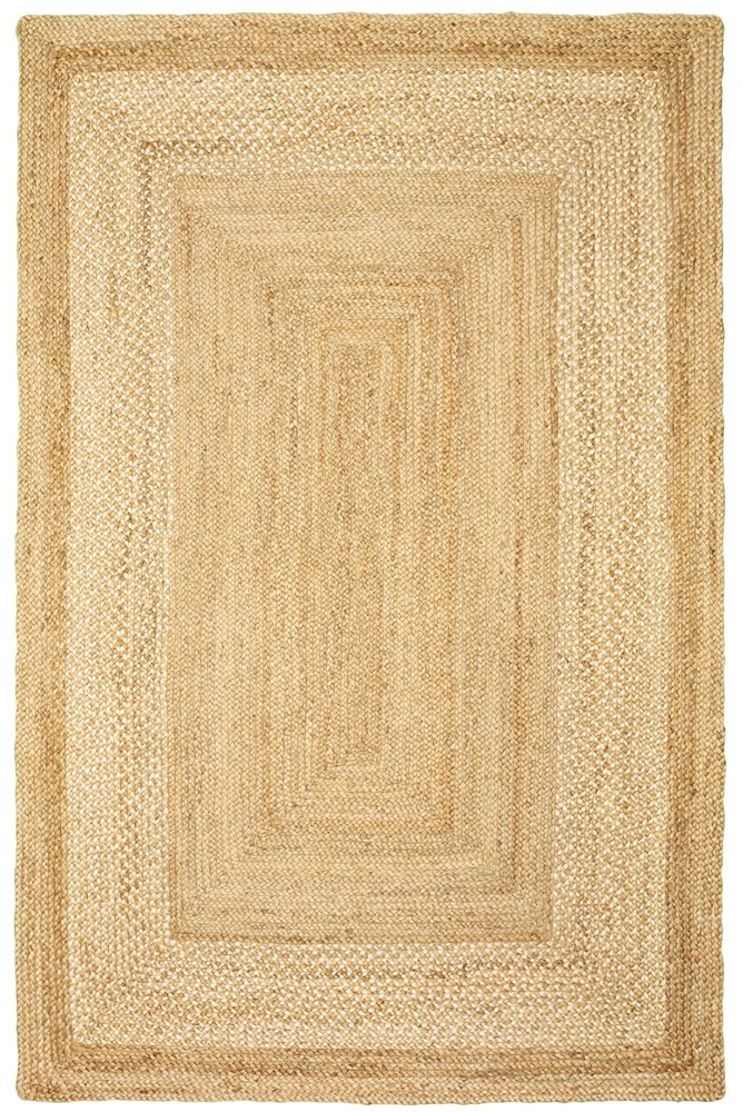 5' X 8' Classic Tan Bordered Area Rug