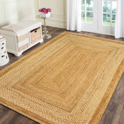 8' X 10' Classic Tan Bordered Area Rug