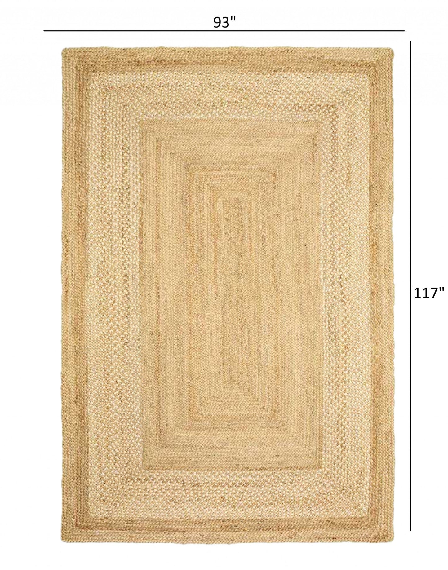 8' X 10' Classic Tan Bordered Area Rug