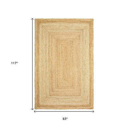 5' X 8' Classic Tan Bordered Area Rug