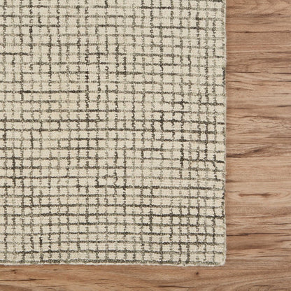 5' X 8' Ivory Wool Hand Loomed Area Rug