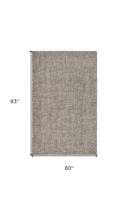 9' X 12' Gray Interwoven Maze Area Rug