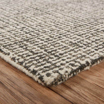9' X 12' Gray Interwoven Maze Area Rug