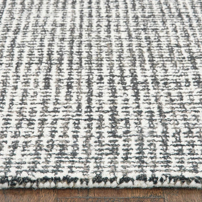 8' X 10' Gray Wool Handmade Area Rug