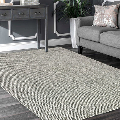 9' X 12' Brown Detailed Weave Area Rug