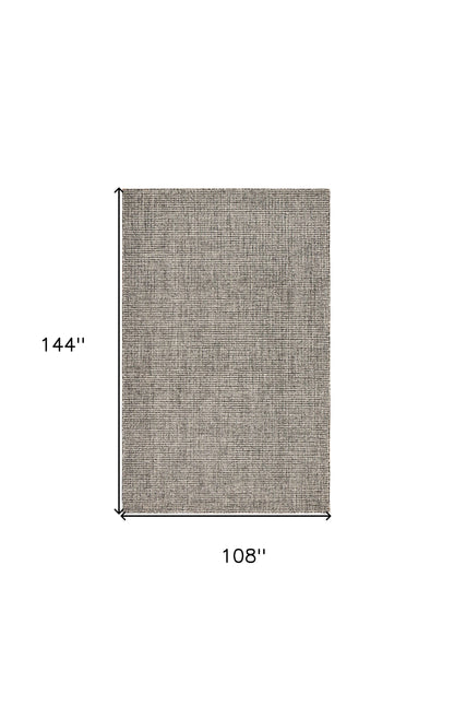 9' X 12' Gray Interwoven Maze Area Rug