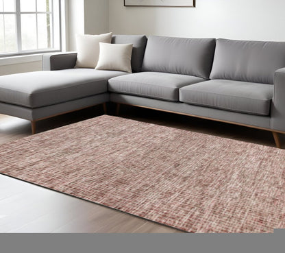 9' X 12' Brown Detailed Weave Area Rug