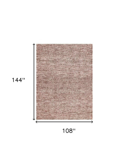 9' X 12' Brown Detailed Weave Area Rug