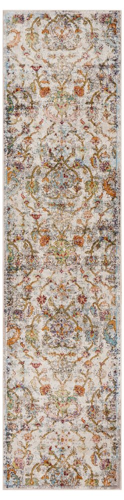 4' X 6' Beige Abstract Garden Area Rug